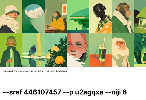 极简主义肖像混合艺术