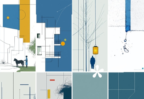 简约线条矢量艺术