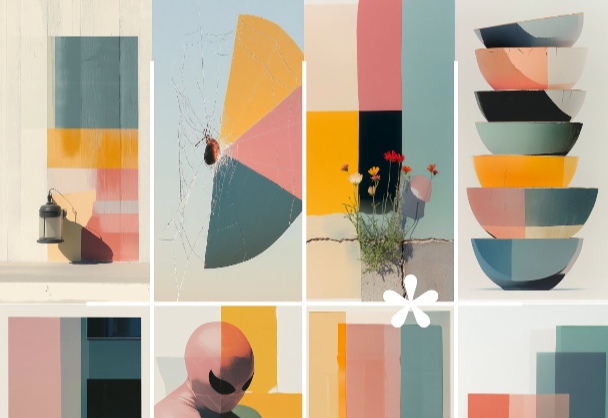 几何色块艺术风格