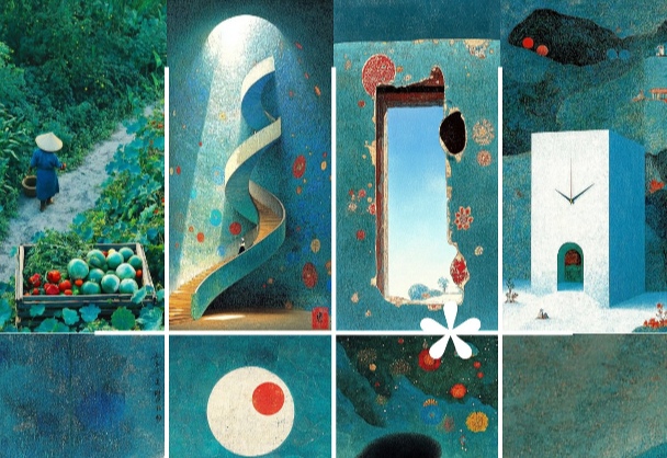 复古梦幻水彩风格