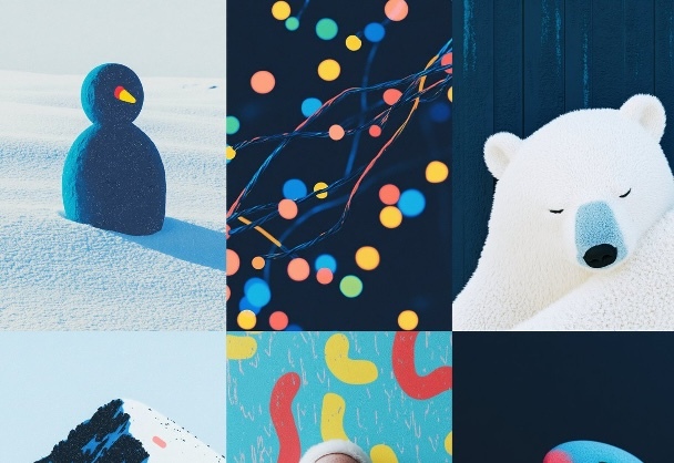 冬季主题艺术组合