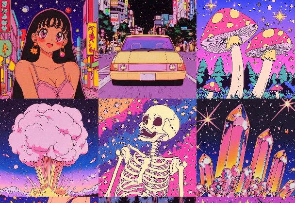 复古动漫玄幻风格