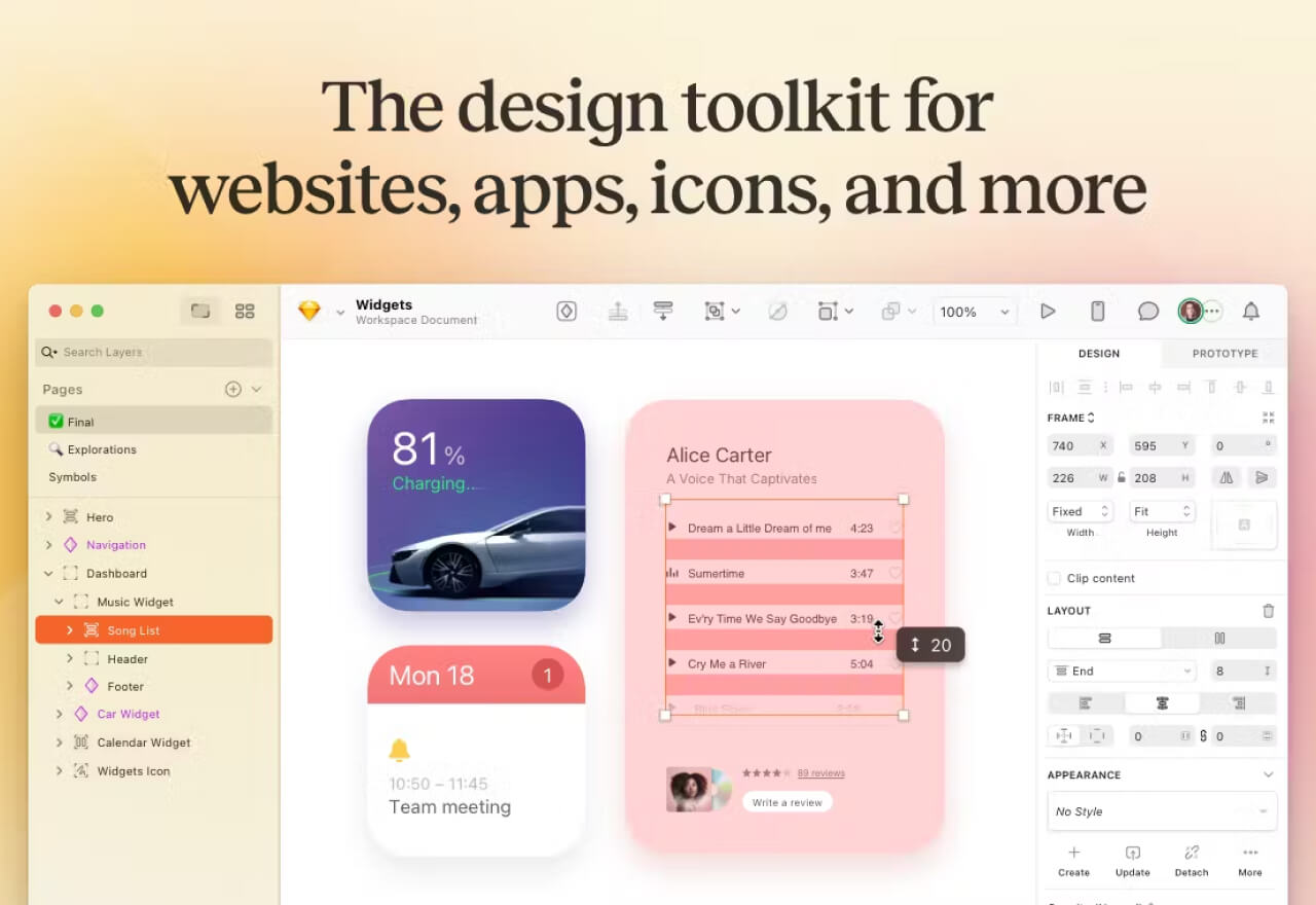 Sketch 2025.1版本新功能解析丨Stacks、Frames工作流